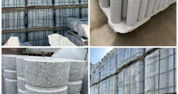 咸阳 芝麻白花岗岩挡车柱、隔离柱多少钱