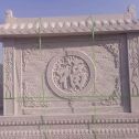咸阳 芝麻白花岗岩屏风，照壁，影壁