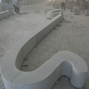 咸阳 花岗岩整石坐凳拼装