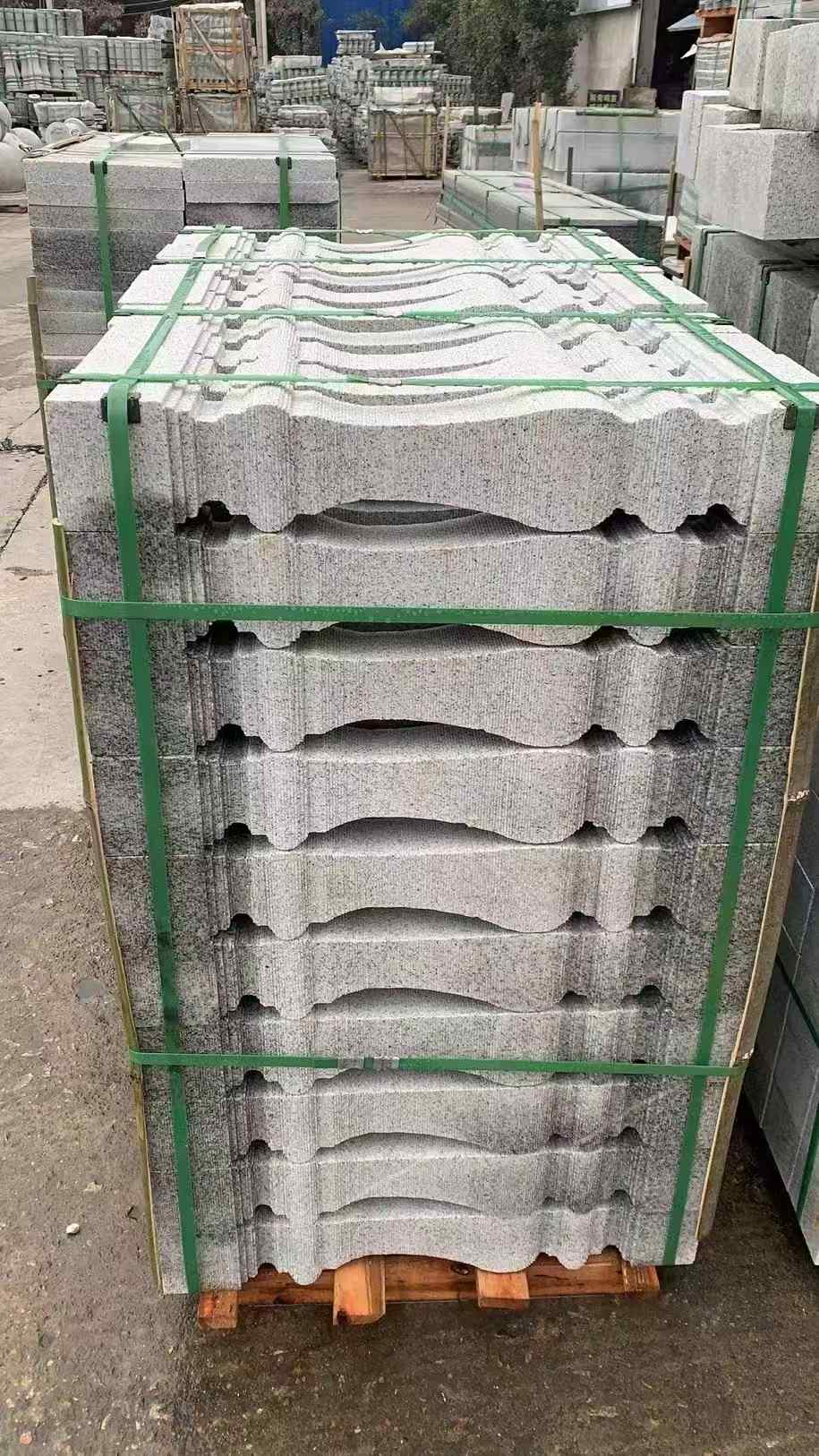 咸阳 芝麻白方形拉丝面，栏杆花瓶柱