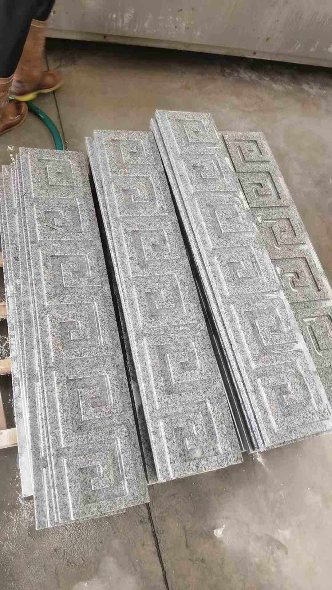 咸阳 别墅回纹线条，雕刻