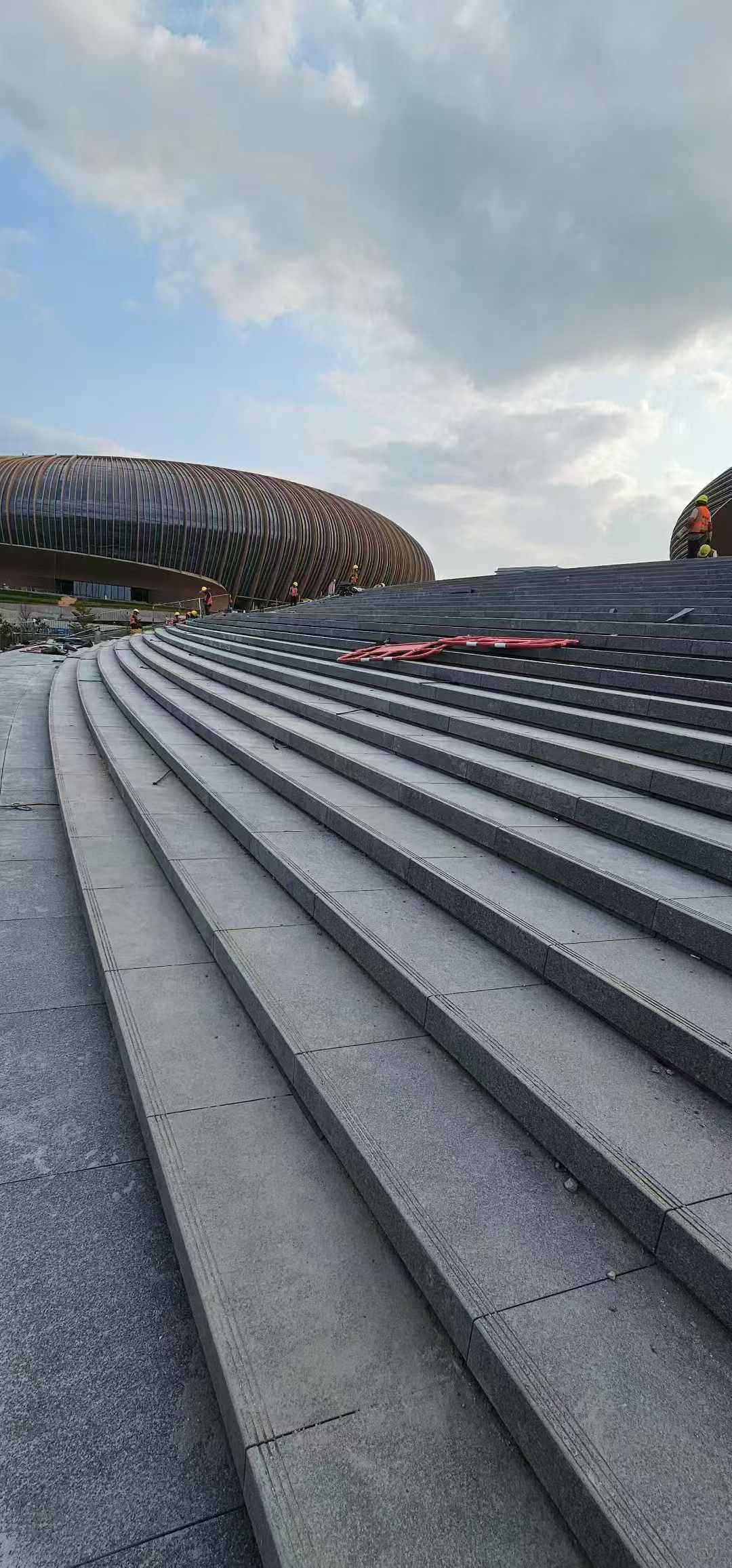 咸阳 弧形整石台阶铺装效果图