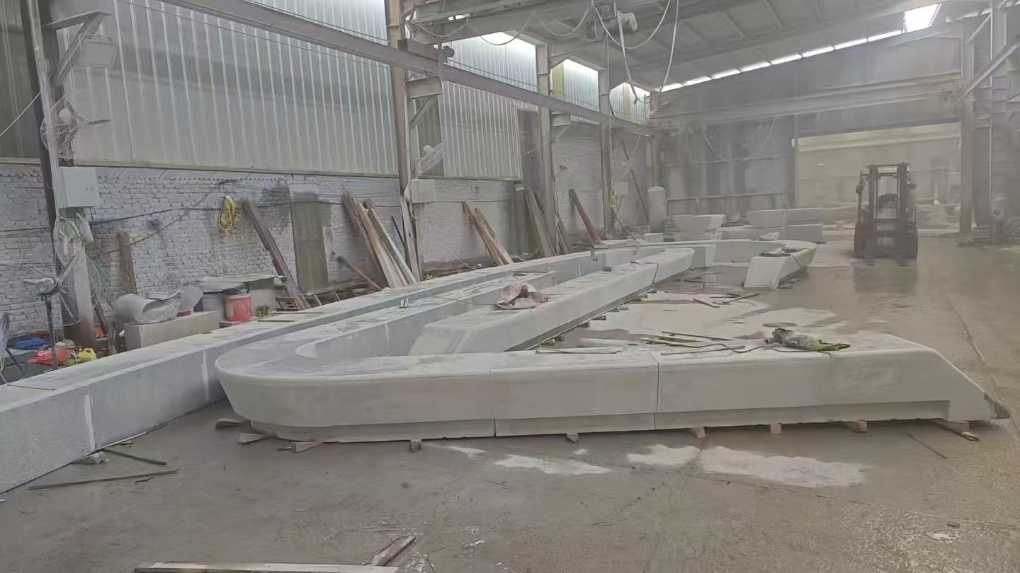 咸阳 花岗岩整石坐凳拼装